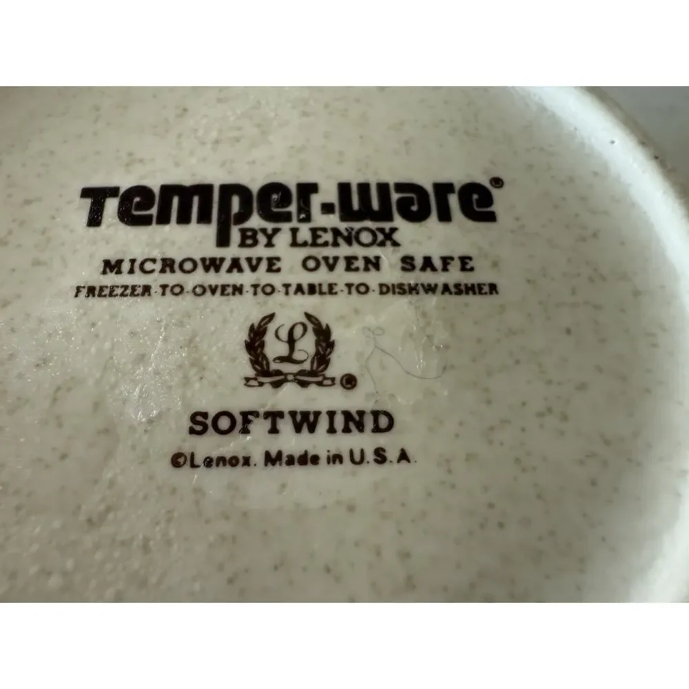 Temper-Ware By Lenox Softwind Salt Gravy‎ Dish Made In USA